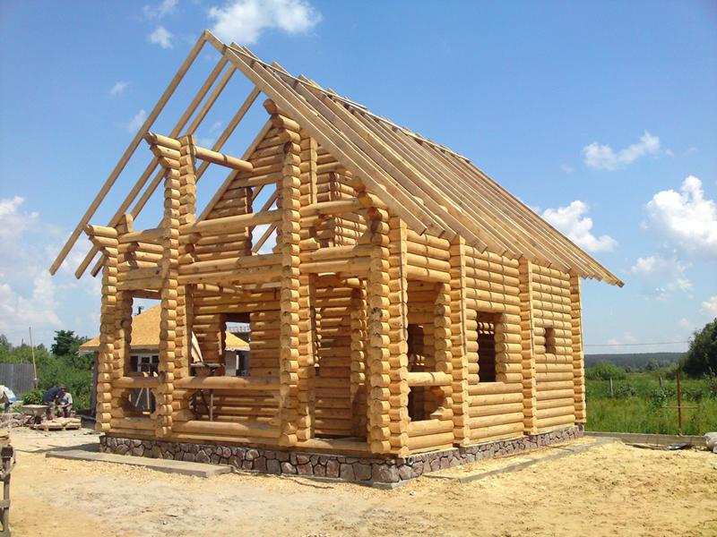 Výstavba dřevěné chaty