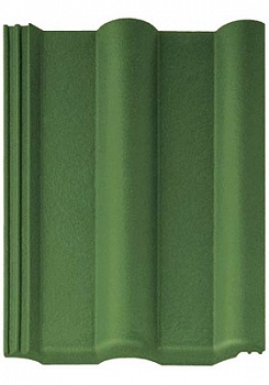 Пазовая черепица Braas Франкфуртская, цвет зеленый | КровМаркет