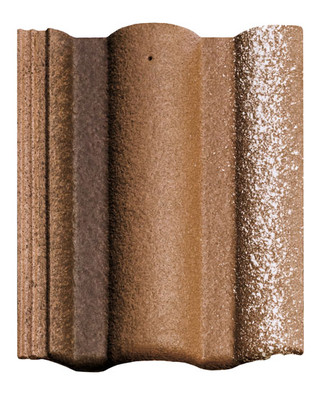 Пазовая цементно-песчаная черепица Braas Адриа, цвет коричневый | КровМаркет