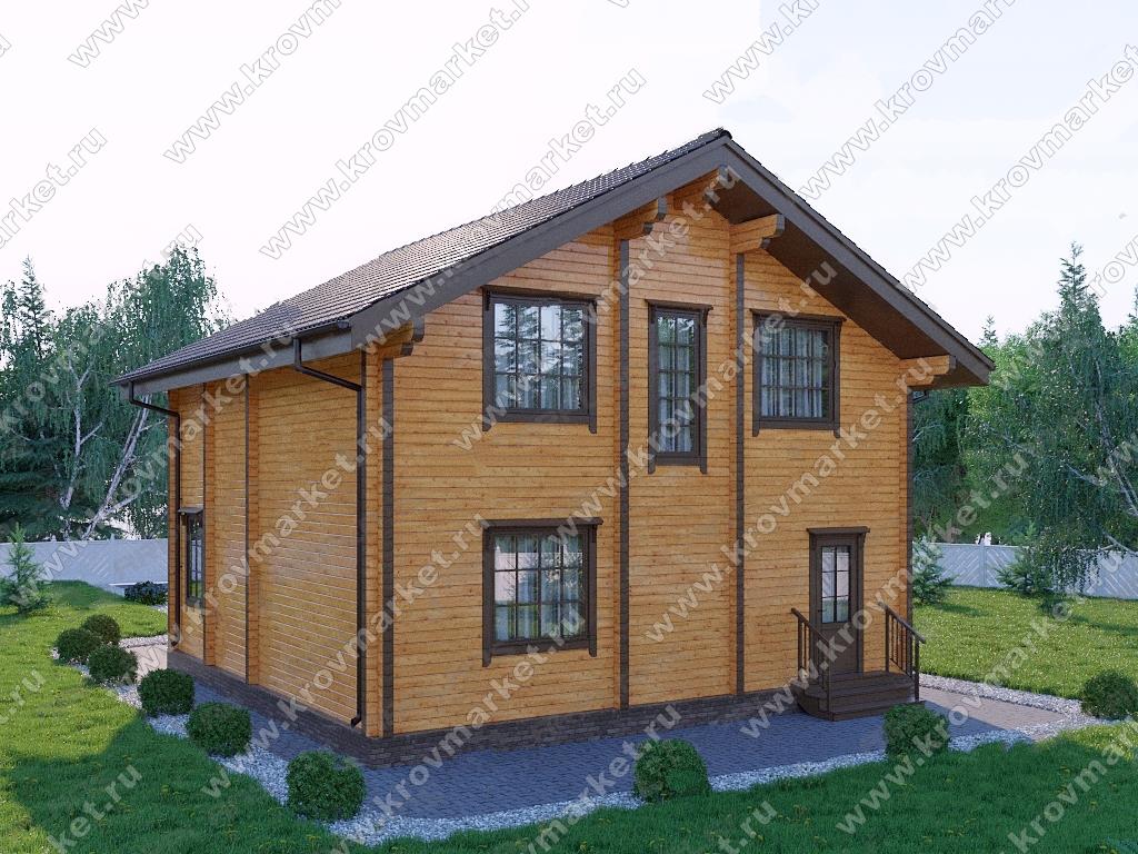 Проект деревянного дома КБ-07